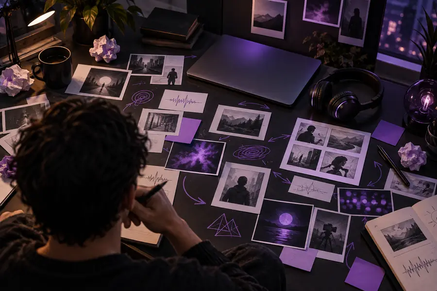 Unstructured faceless video idea before production