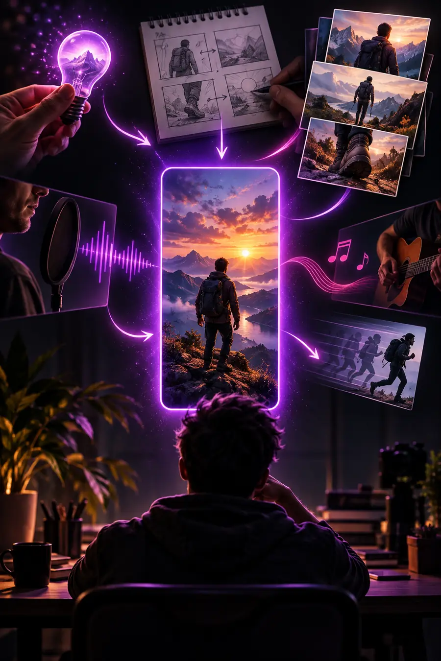 Faceless reels workflow from concept to finished vertical video