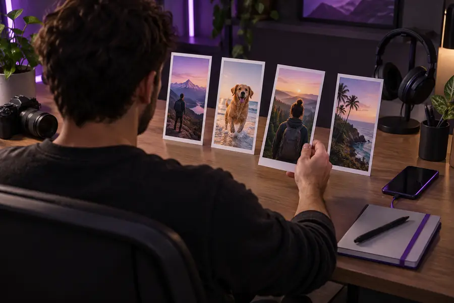 Reviewed faceless reel workflow with a clear topic, aligned visuals, captions, and narration
